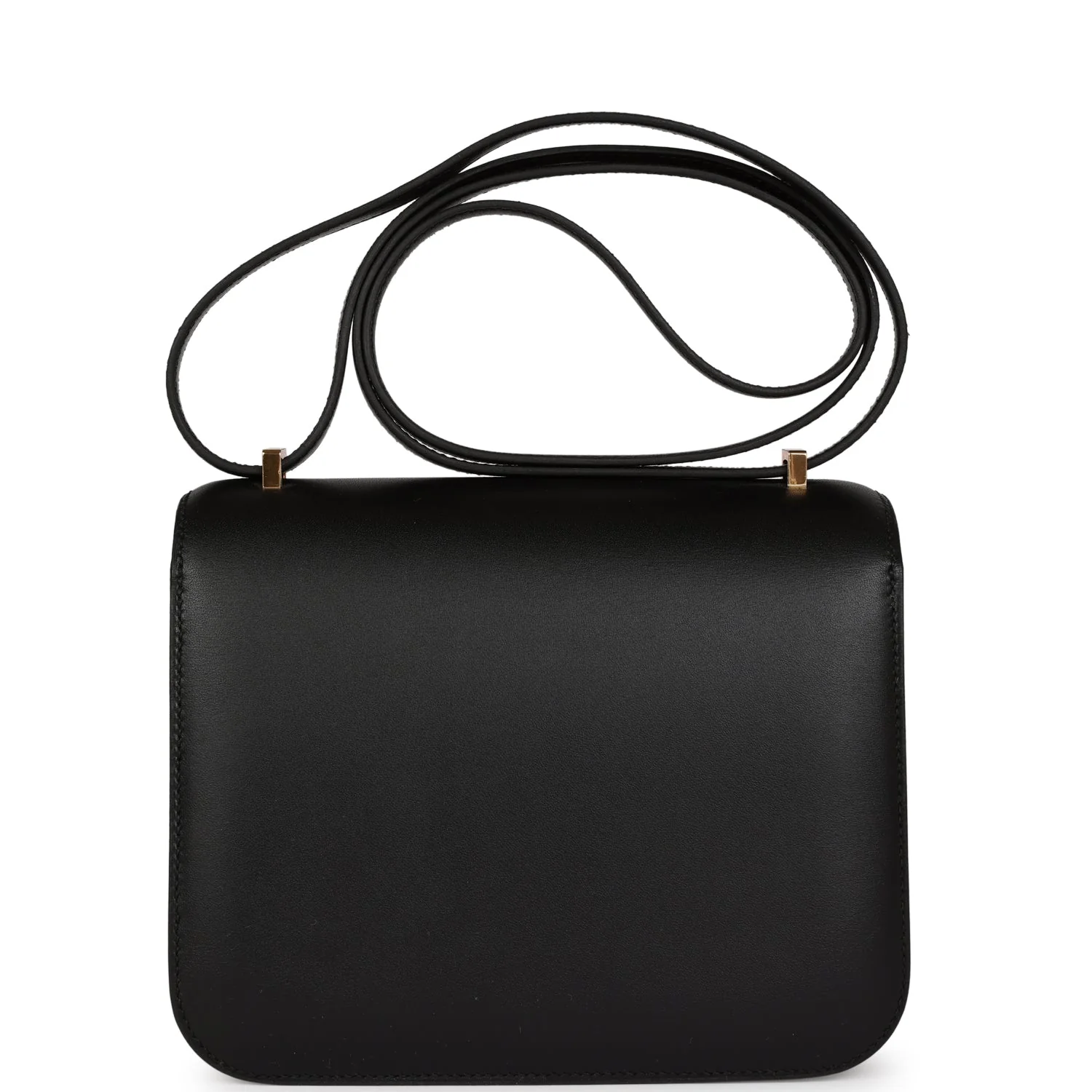 Hermes Constance 18 Black Veau Monsieur Rose Gold Hardware