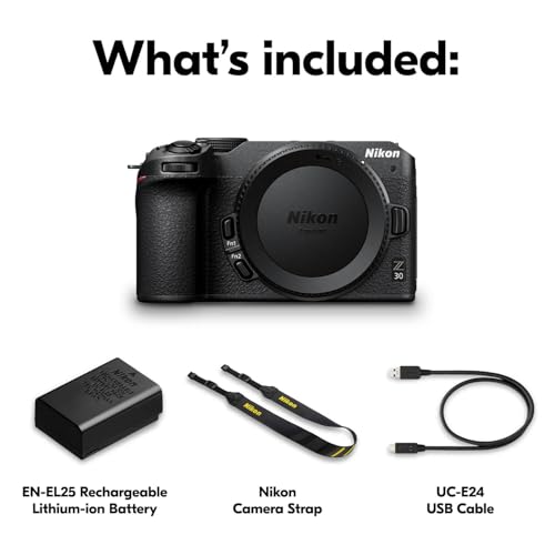 Nikon Z 30 Compact and Lightweight Mirrorless Camera with NIKKOR 16-50mm Lens with Creator's Kit