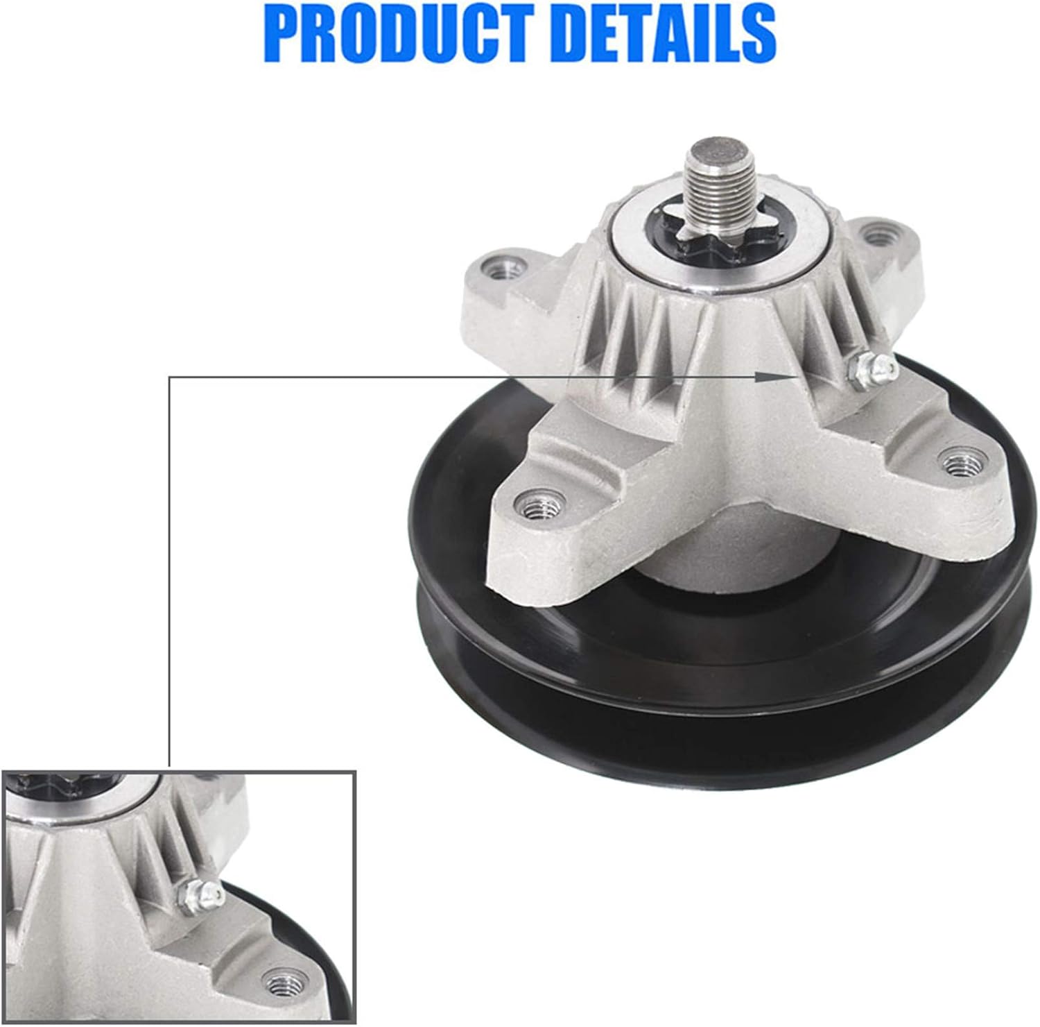 labwork 2 Pack Spindle Assembly with Pulley Replacement for MTD Replacement for Cub Cadet 918-0574 618-0574 918-0574C