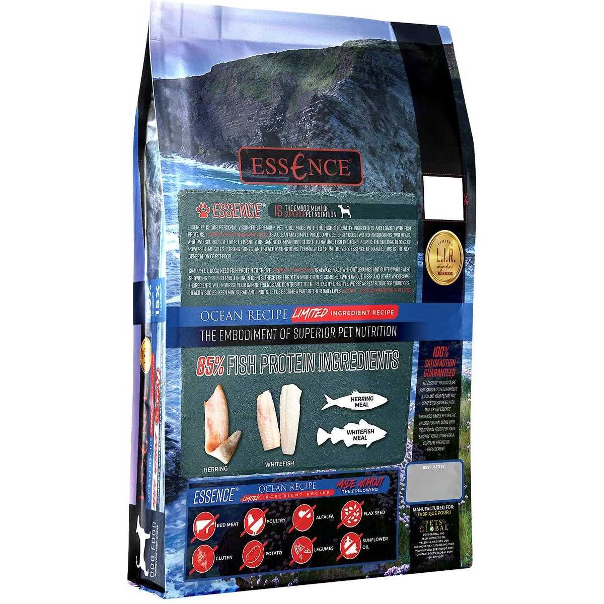 Essence Limited Ingredient Ocean Recipe Dog Dry Food - Pet Supplies online store