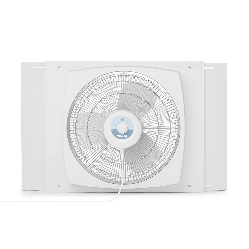 Air King Storm Guard 16" 3-Speed 1/16 HP Plastic Blade Ball Bearing Window Fan