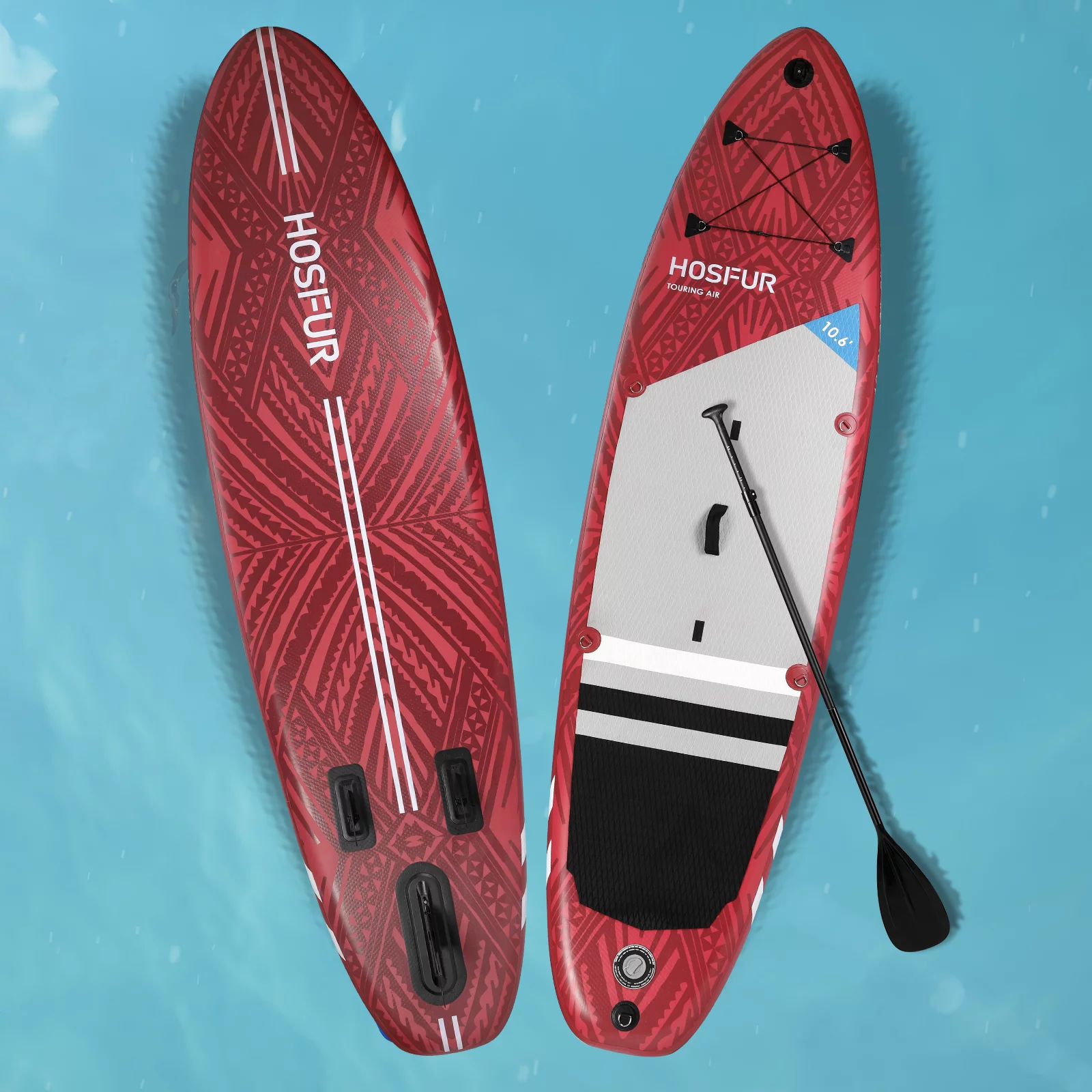 Inflatable Paddle Board SUP, 10'6×33"×6" Stand Up Paddle Boards for Adults Paddleboards with SUP Accessories, Backpack, Camera Mount