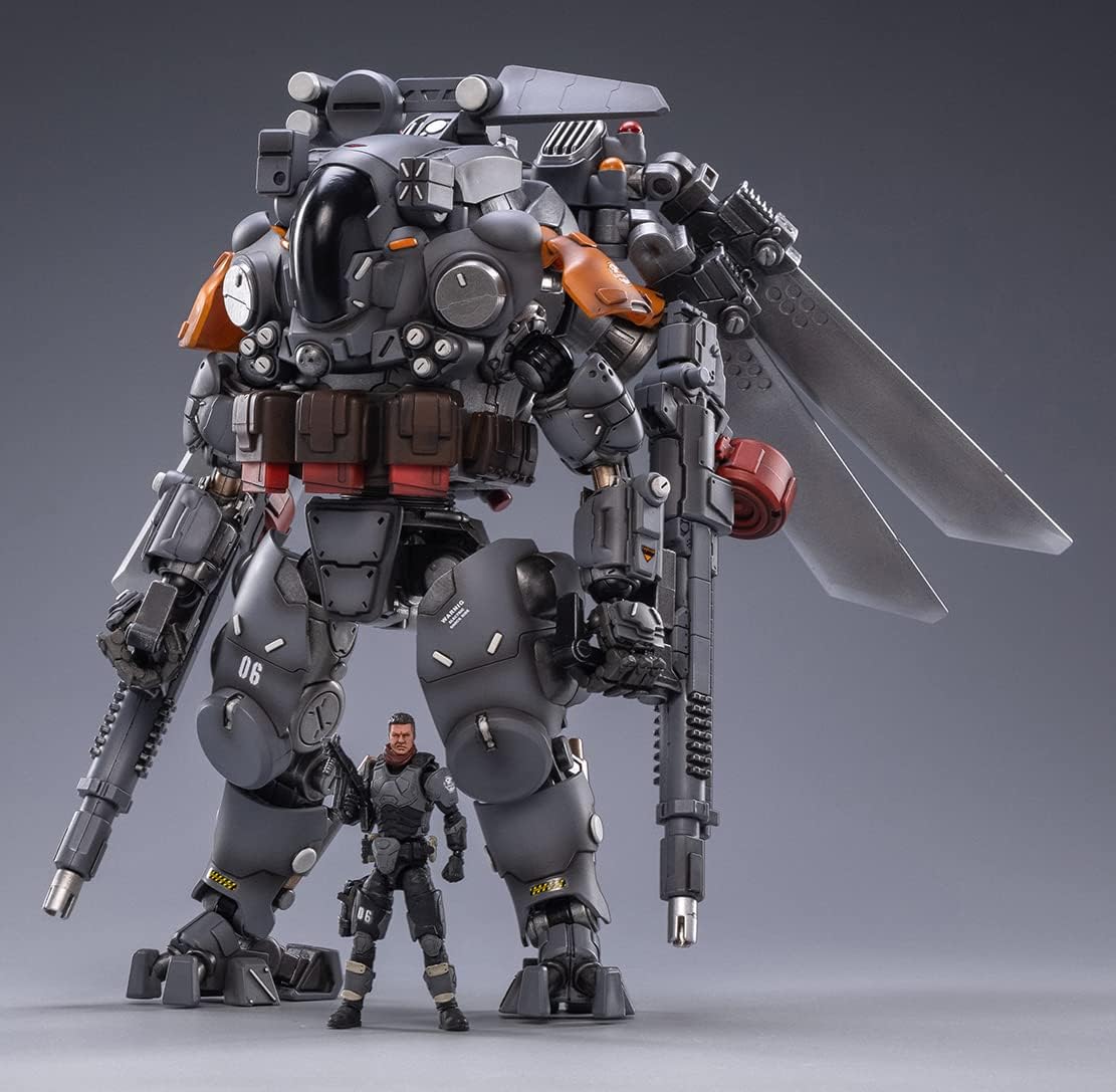 HiPlay JoyToy 1/25 Science-Fiction Robot Mecha Action Figures Full Set-Dark Source Series-Iron Wrecker 02 Tactical Mecha