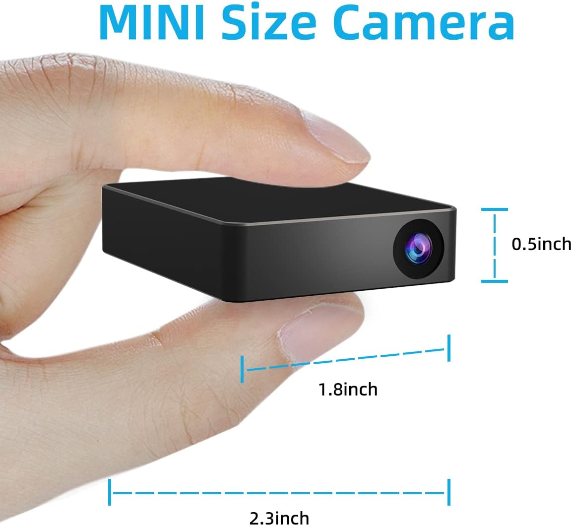 Smart Mini Nanny Security WiFi Camera, ASIEVIE M2 1080P Wireless (Only 2.4 GHz ) Small Home Camera with Motion Detection,Ultra-Wide Angle Lens