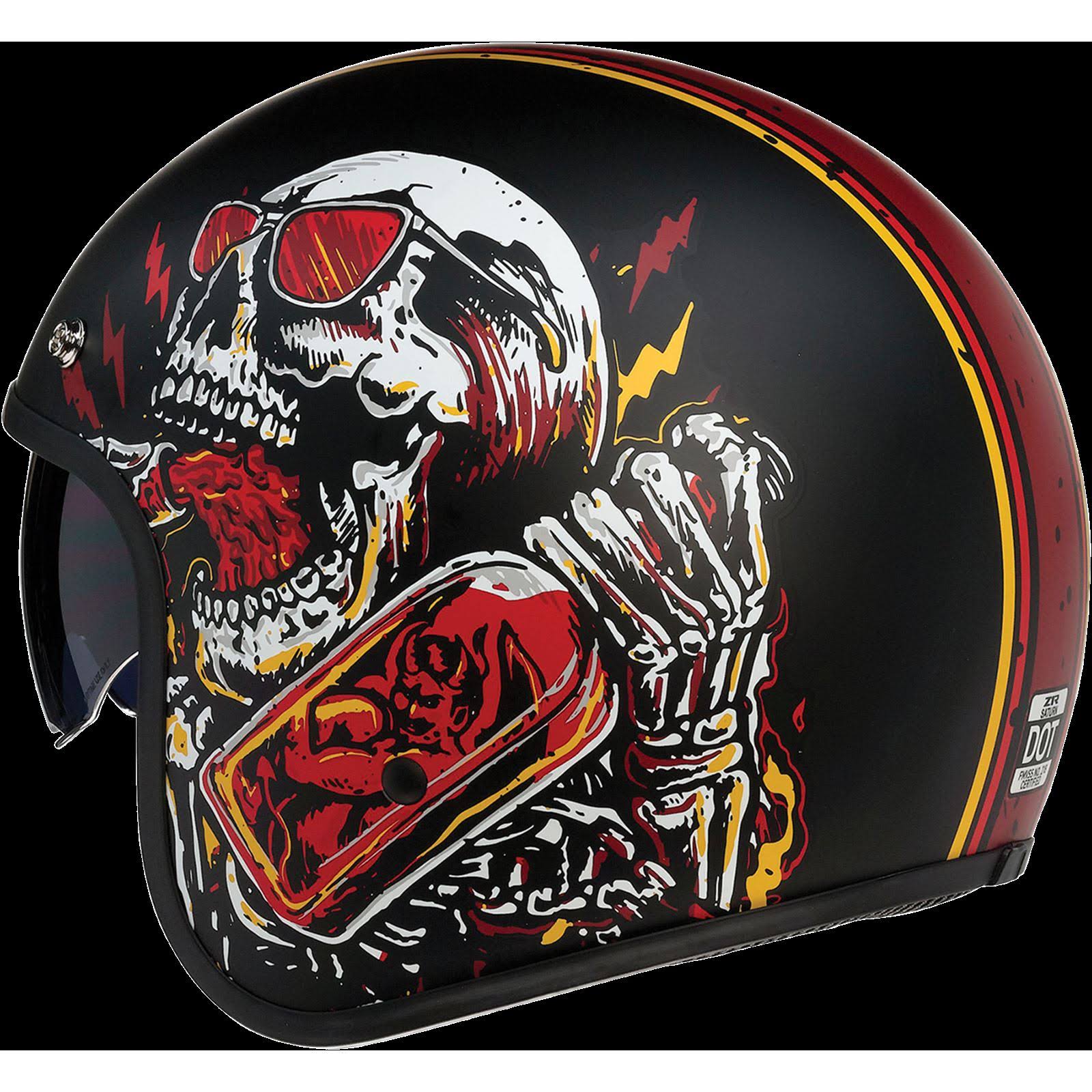 Z1R Saturn Helmet - Devil Made Me - Black/Red - Large