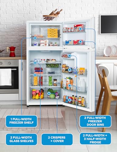 Commercial Cool 11.1 Cu. Ft. Convertible Freezer Refrigerator, Upright Fridge with Glass Shelves, Reversible Door, ENERGY STAR rated, Auto Defrost