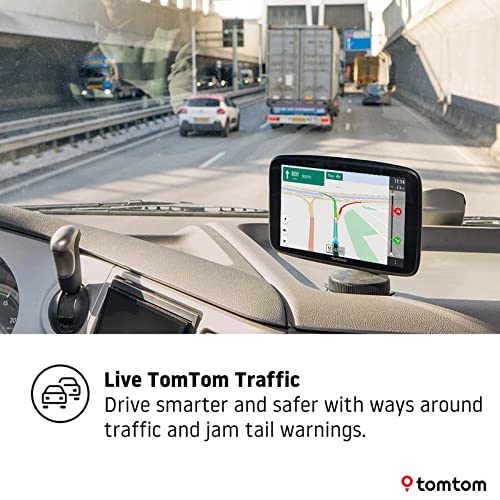 TomTom Truck GPS GO Expert, 7 Inch HD Screen, with Custom Truck Routing and POIs, Traffic Congestion Thanks to TomTom Traffic, World Maps