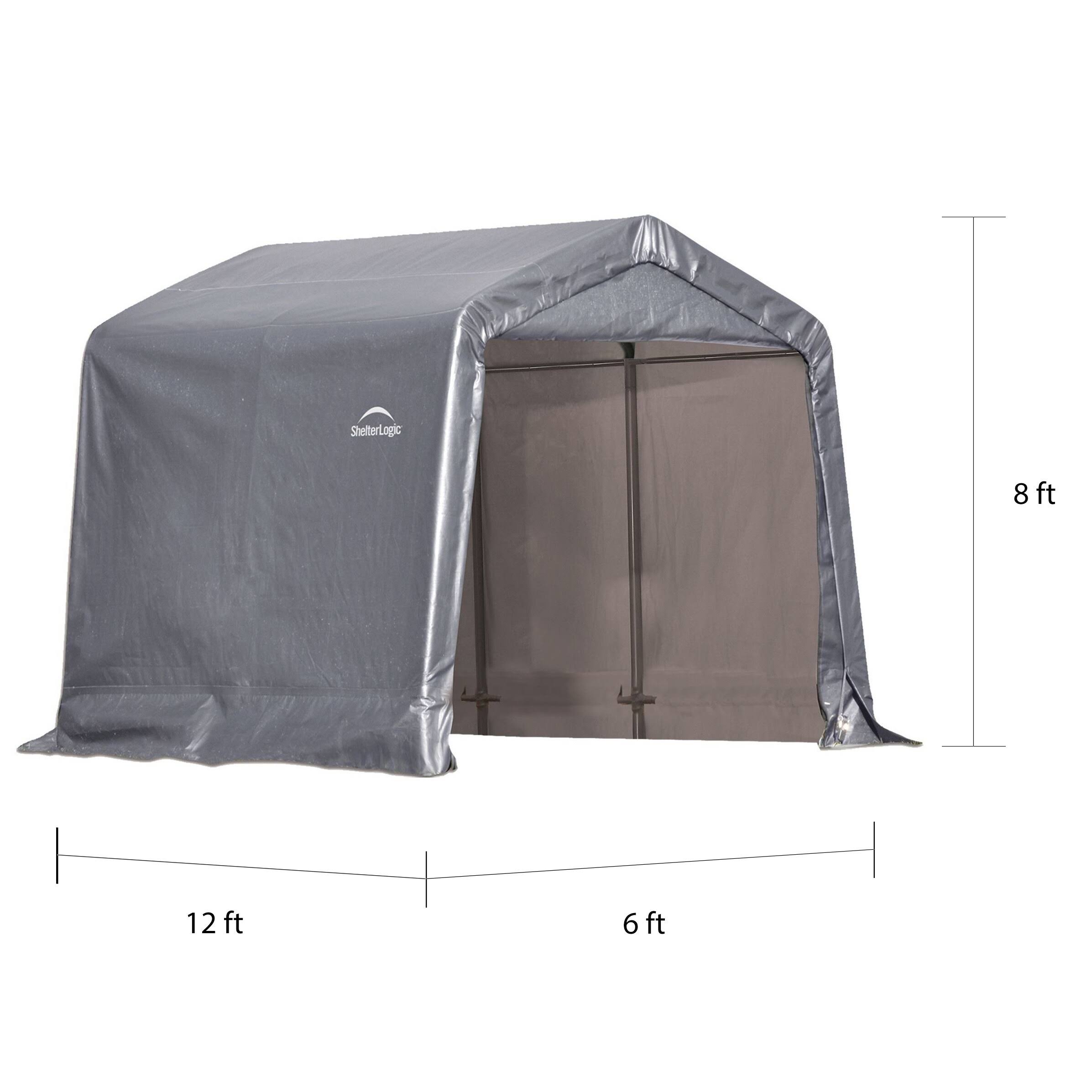 Shelter Logic Shed-in-a-Box Canopy Storage Shed - 6&acute; x 6&acute;