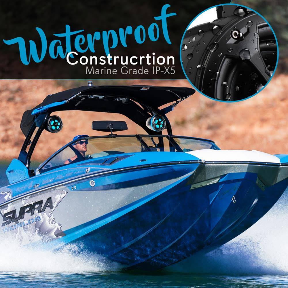 Pyle Plutv45btr Waterproof 2 Way 4 inch 800W Marine Grade Tower Speakers System at VM Express