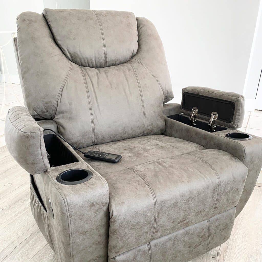 Lifesmart Power Lift Chair - Gray - Brown