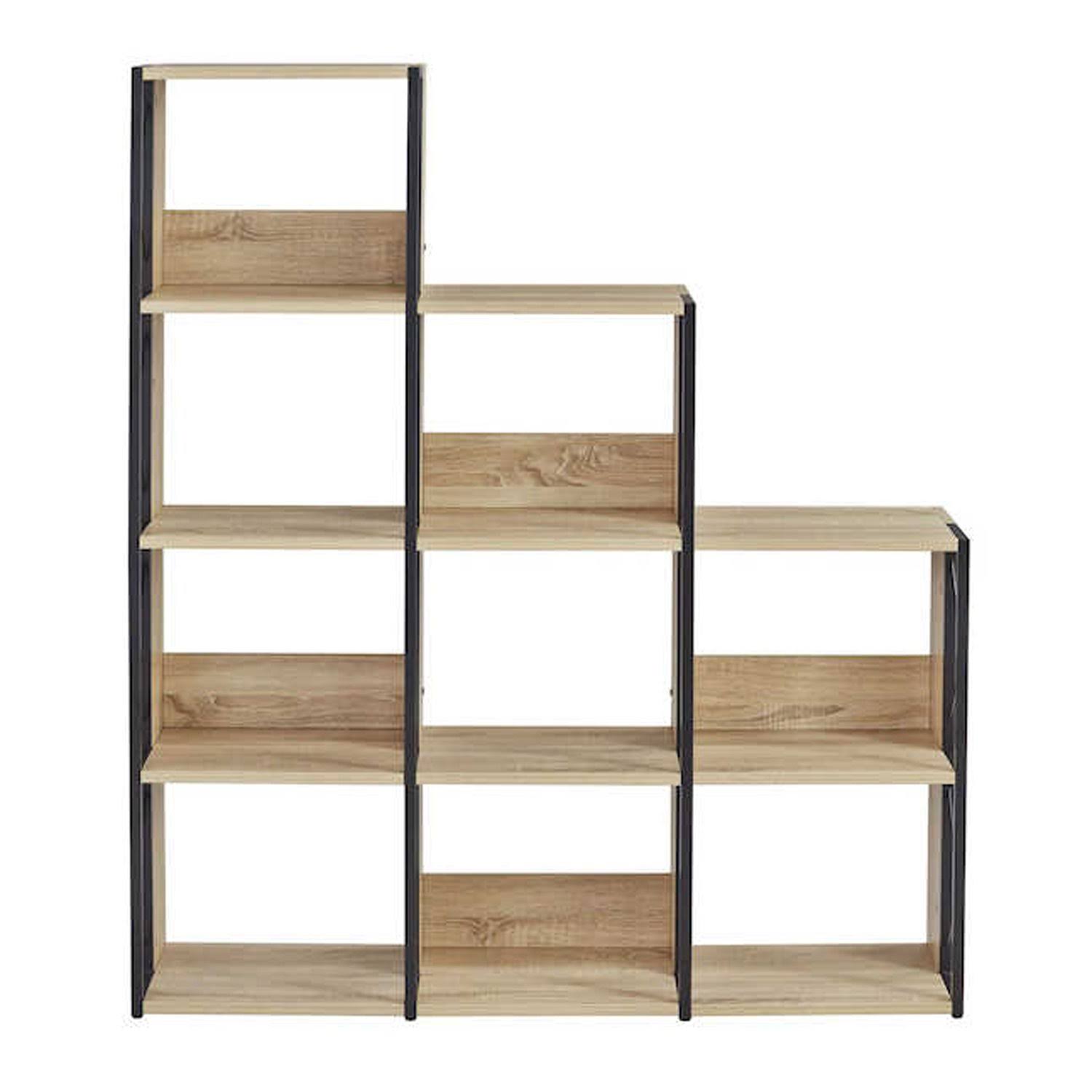 Soho Multi-Height Bookcase, 9Shelves, Black