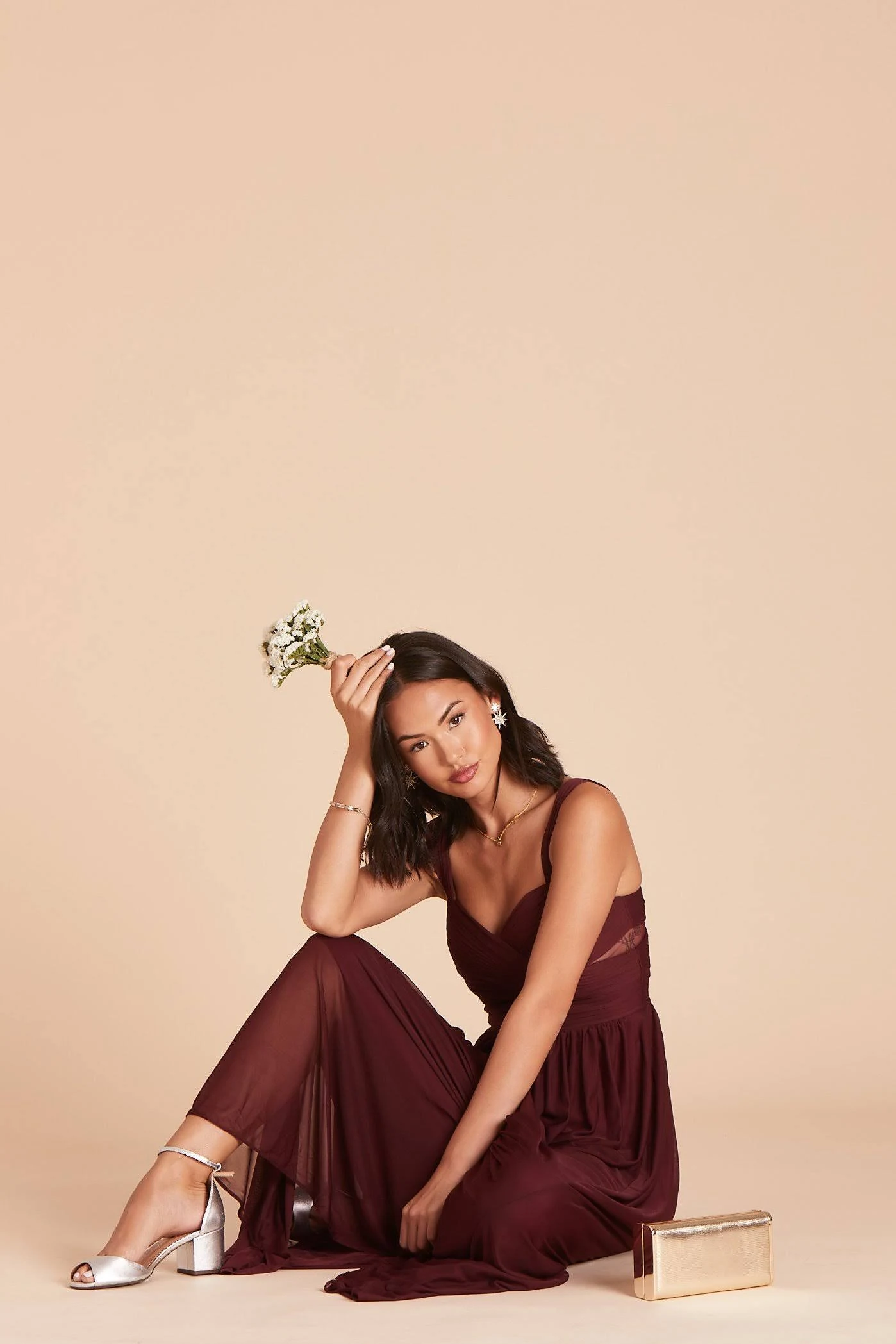 Birdy Grey Elsye Bridesmaid Dress in Cabernet S / Cabernet