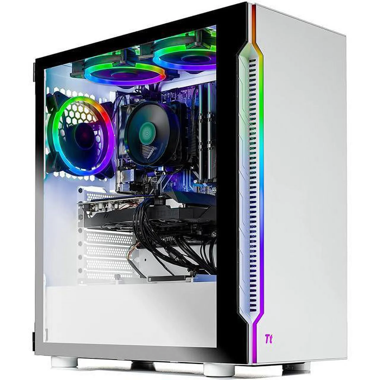 SkyTech Archangel 3.0 Gaming Computer PC Desktop - Ryzen 5 3600 6-Core 3.6GHz, RTX 3060 12GB, 1TB SSD, 16GB DDR4 3000, RGB Fans, AC WiFi