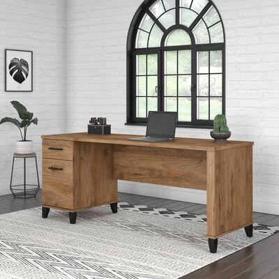 Masala Desk Red Barrel Studio Color: Fresh Walnut