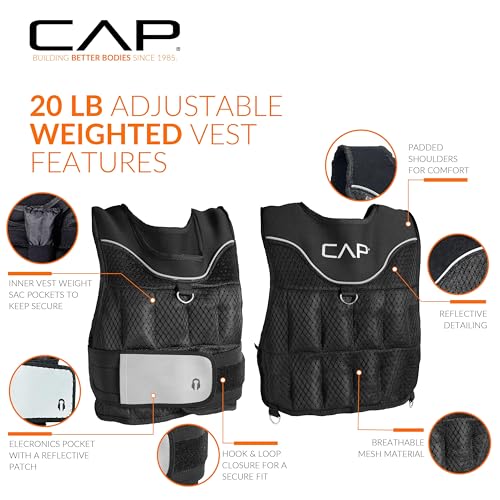 CAP Barbell Adjustable Weighted Vest | Various Sizes