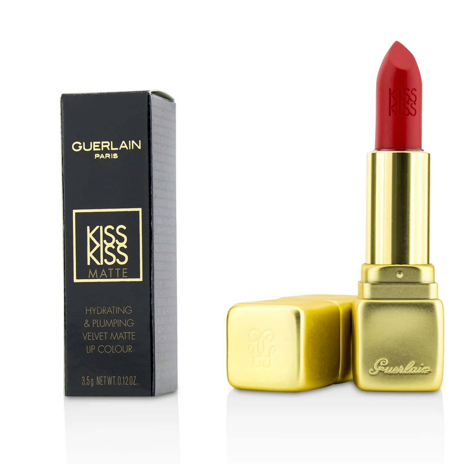 Guerlain KissKiss Matte Hydrating Matte Lip Colour - # M376 Daring Pink  3.5g/0.12oz