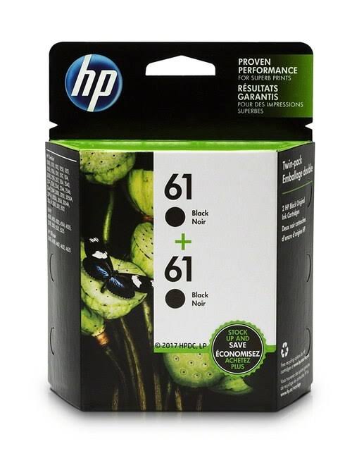 HP Ink Cartridges, Black, 61
