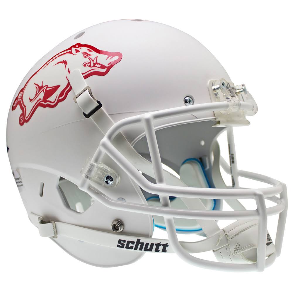 Arkansas Razorbacks White Schutt XP Replica Full Size Football Helmet