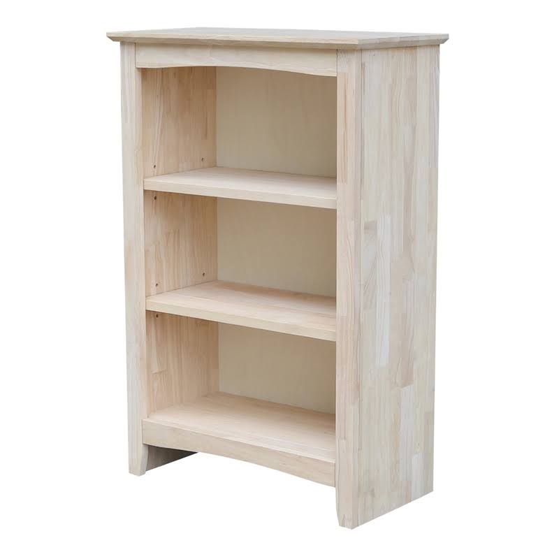 Bowery Hill 36x22 Wood Shaker Bookcase in Natural