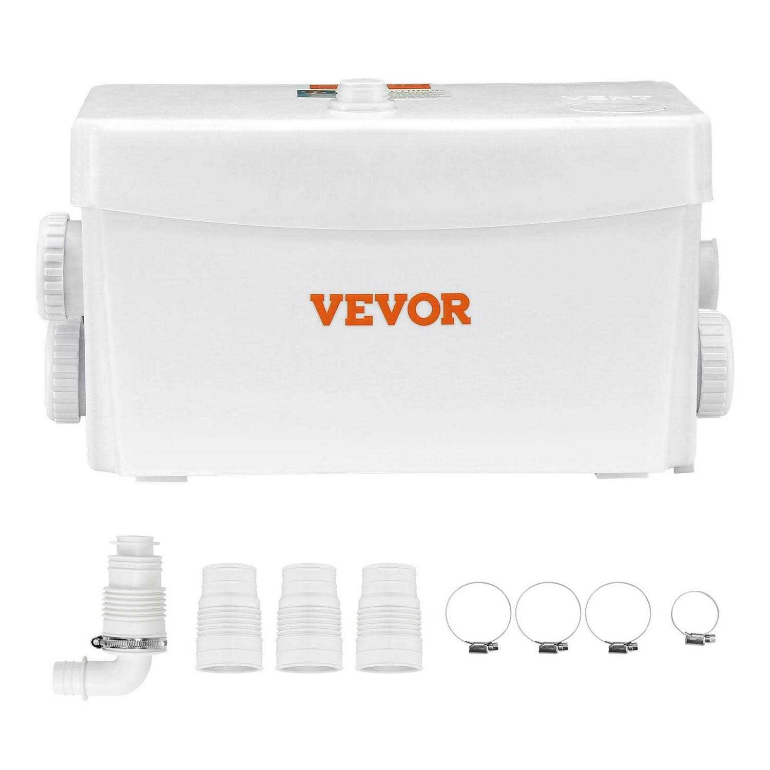 VEVOR Macerator Pump 350W 6000 L/h Flow 23 ft/7 m Head - Shop Hardware Tools Online Store