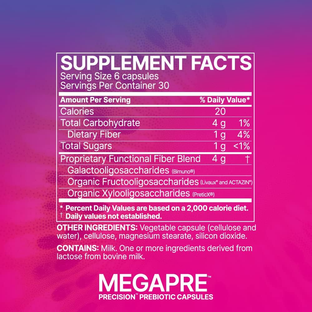 Microbiome Labs MegaSporeBiotic (60 Capsules) + MegaPre (180 Capsules) Probiotic Prebiotic Bundle