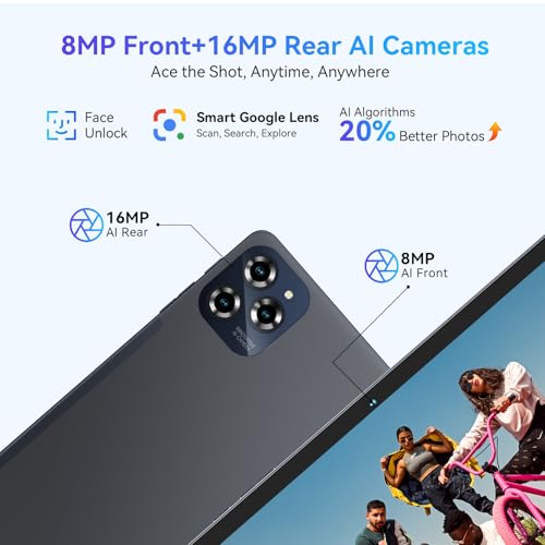 Tablet Android 15 Tablet-11 Inch FHD Display, 24GB RAM 256GB ROM /2TB TF, T615 Octa-Core AI Tablets, 8000mAh/18W Fast Charge, 5G WiFi & 16MP Camera