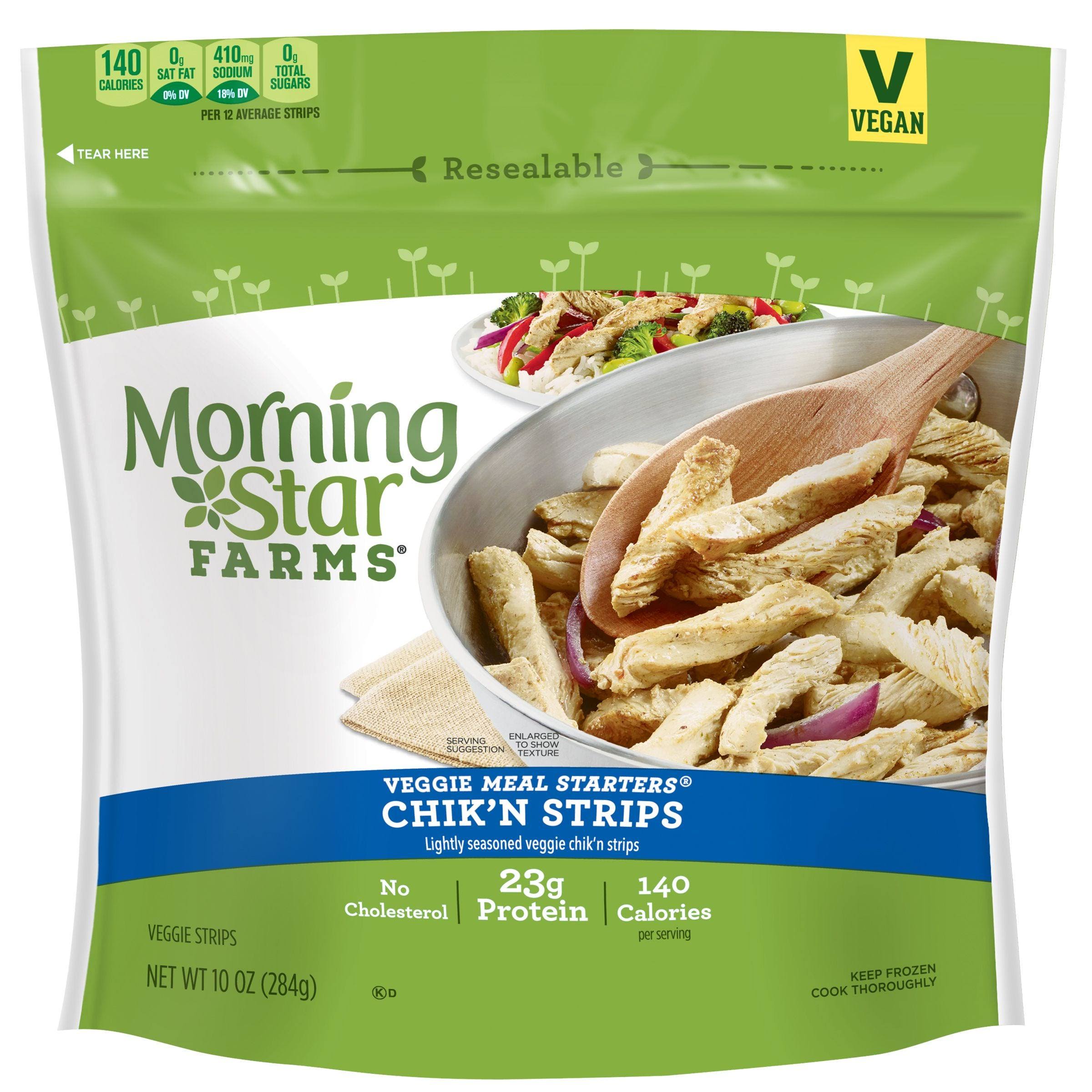 Morningstar Farms Veggie Meal Solutions Starter - Chik N Strips, 10 Ounce - 6 per CASE.