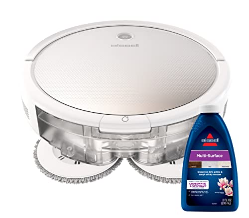 BISSELL SpinWave Expert Wet and Dry Robot Vacuum, WiFi Connected with Structured Navigation - Smart Home Appliances