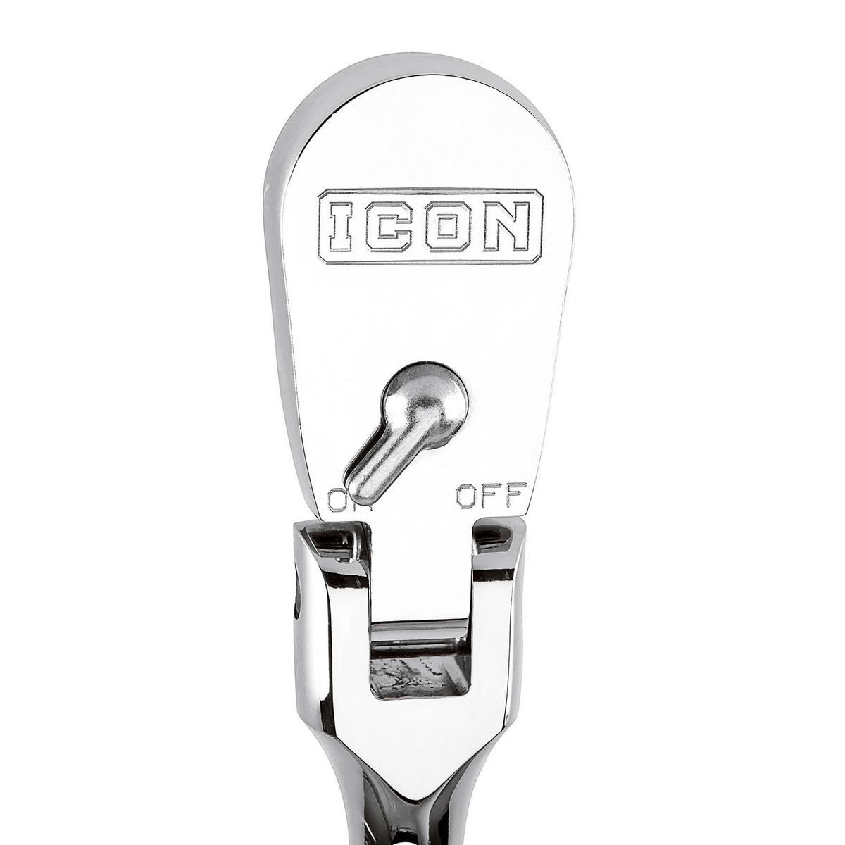ICON 1/2 in.  Drive Professional Long-Reach Flex-Head Ratchet with Comfort Grip