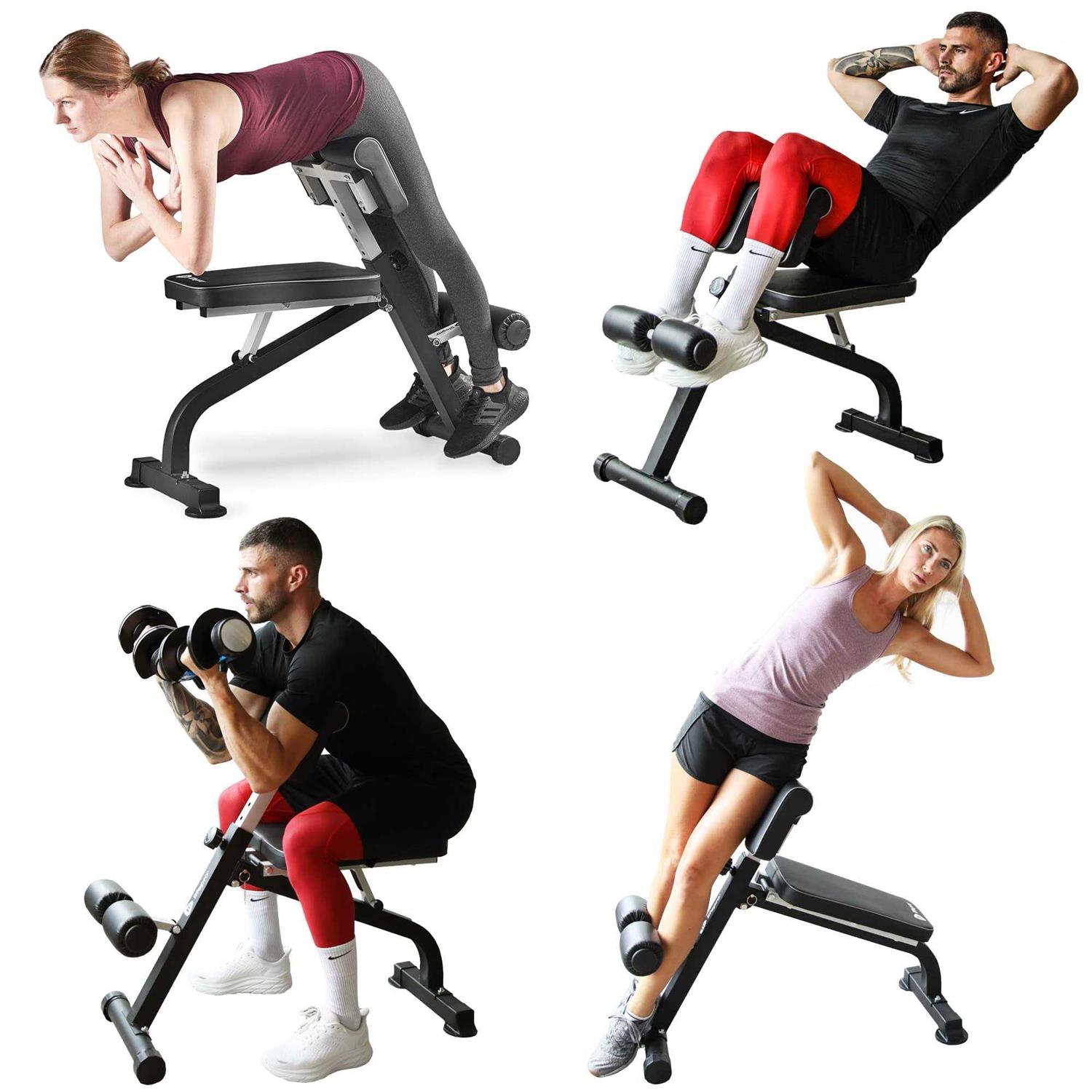 Lifepro Roman Chair Hyperextension Bench, Back Extension Bench Machine for Glute, Hamstring and Lower Back - Sports Supplies Online Store