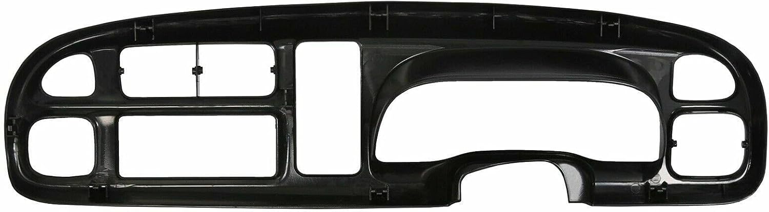 ECOTRIC Front Dash Pad Cover Overlay Dashboard Cap Compatible with 1998-2001 Dodge Ram Trucks Gray Molded Dash Bezel Protector
