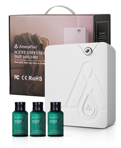 AromaPlan Bluetooth Smart Scent Air Machine for Home + 3 Fragrances– Smart Cold Air Technology, Hotel Collection Diffuser