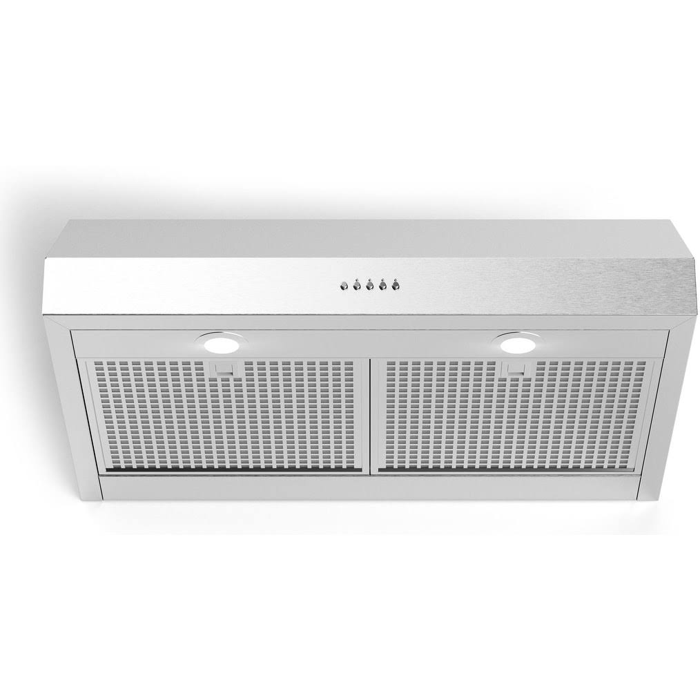 Forte LUCCA40 40x22 Lucca Under Cabinet Range Hood with 560 CFM, LED Lighting, in Stainless Steel