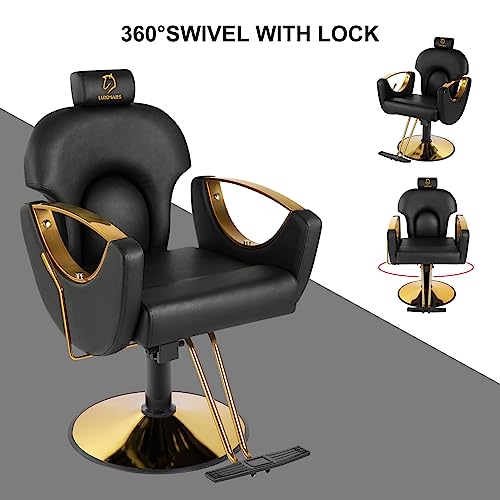 Reclining Barber Chair Salon Chair Height Adjustable Hydraulic Chair Barber Chairs Salon Hydraulic Recliner Chair Hydraulic Pump Profession Shampoo