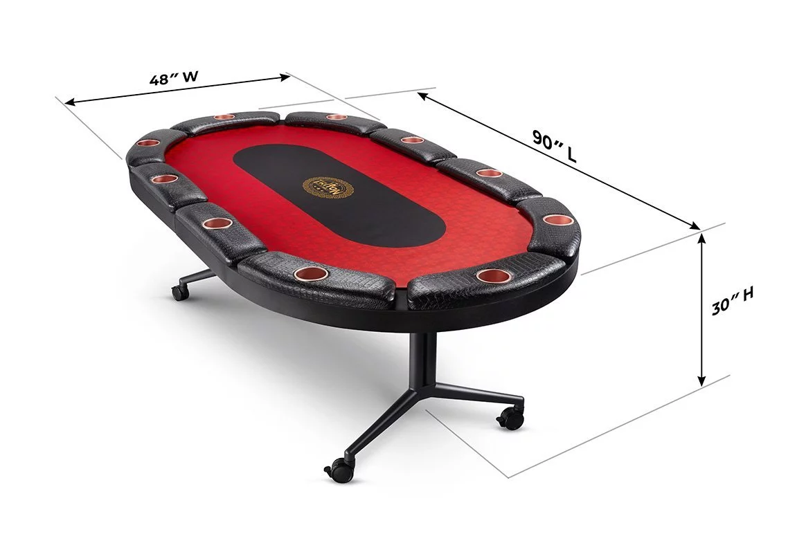 TRITON 90" PREMIUM FOLDING 10 PLAYER POKER TABLE - Curated Treasures Market