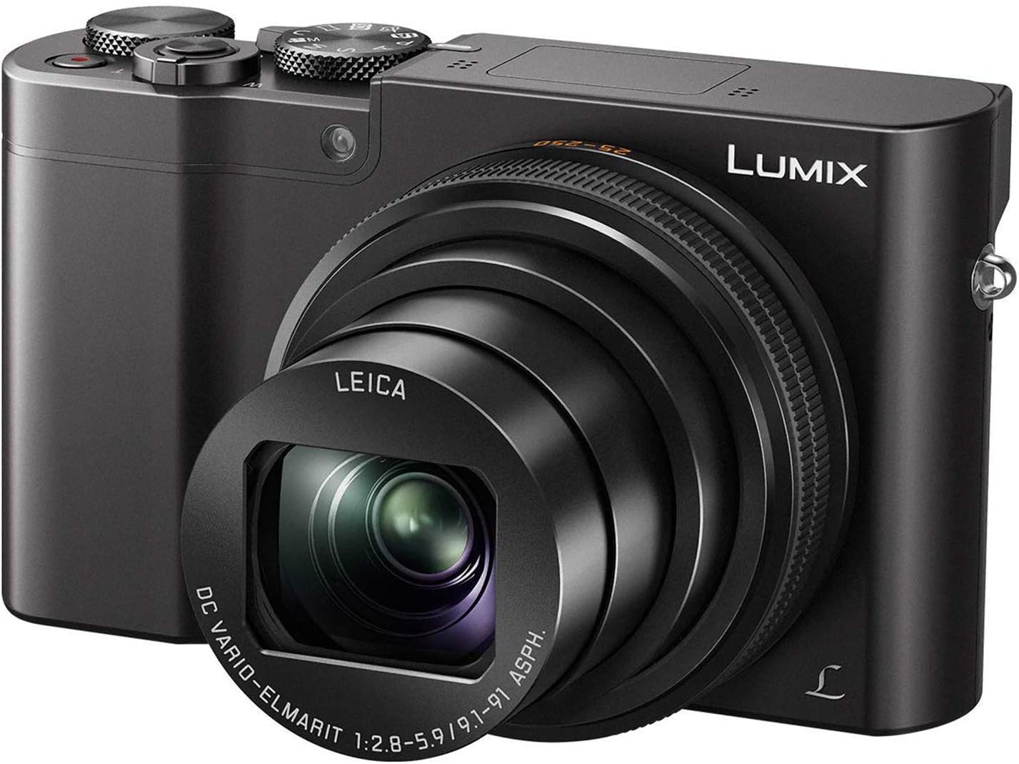 PANASONIC LUMIX ZS200 4K Digital Camera, DC-ZS200K, 20.1 Megapixel 1-Inch Sensor, 15X LEICA DC VARIO-ELMAR Lens, F3.3-6.4 Aperture