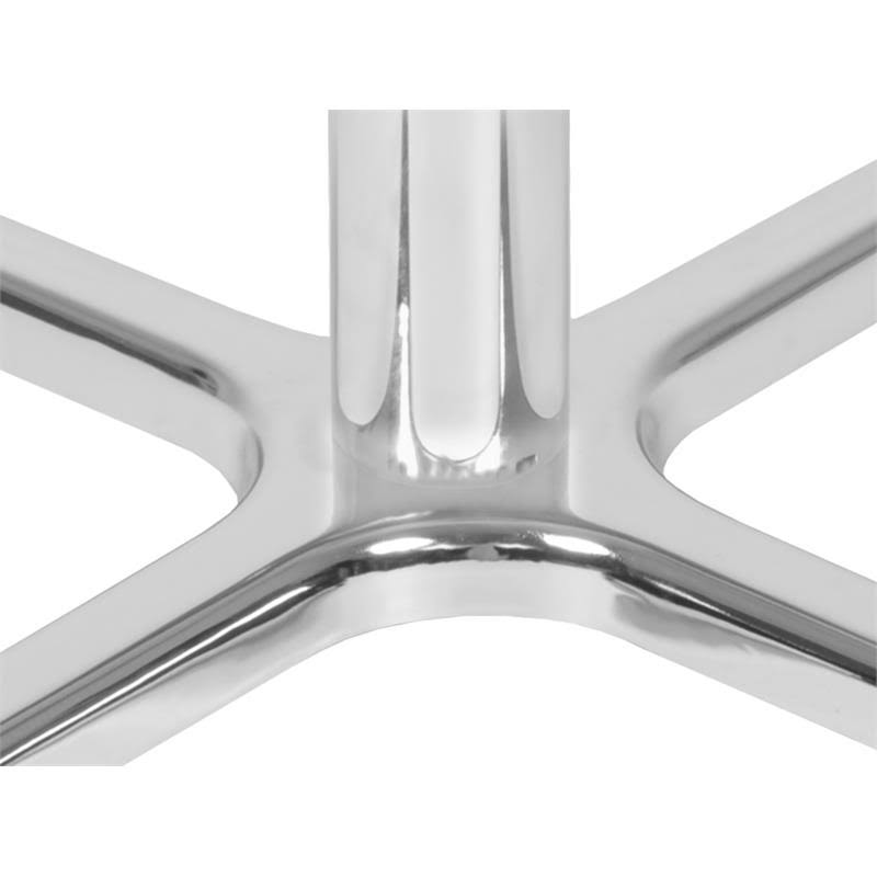 Regency Via Cafe High 36x22 Round X-Base Table- Grey/Chrome
