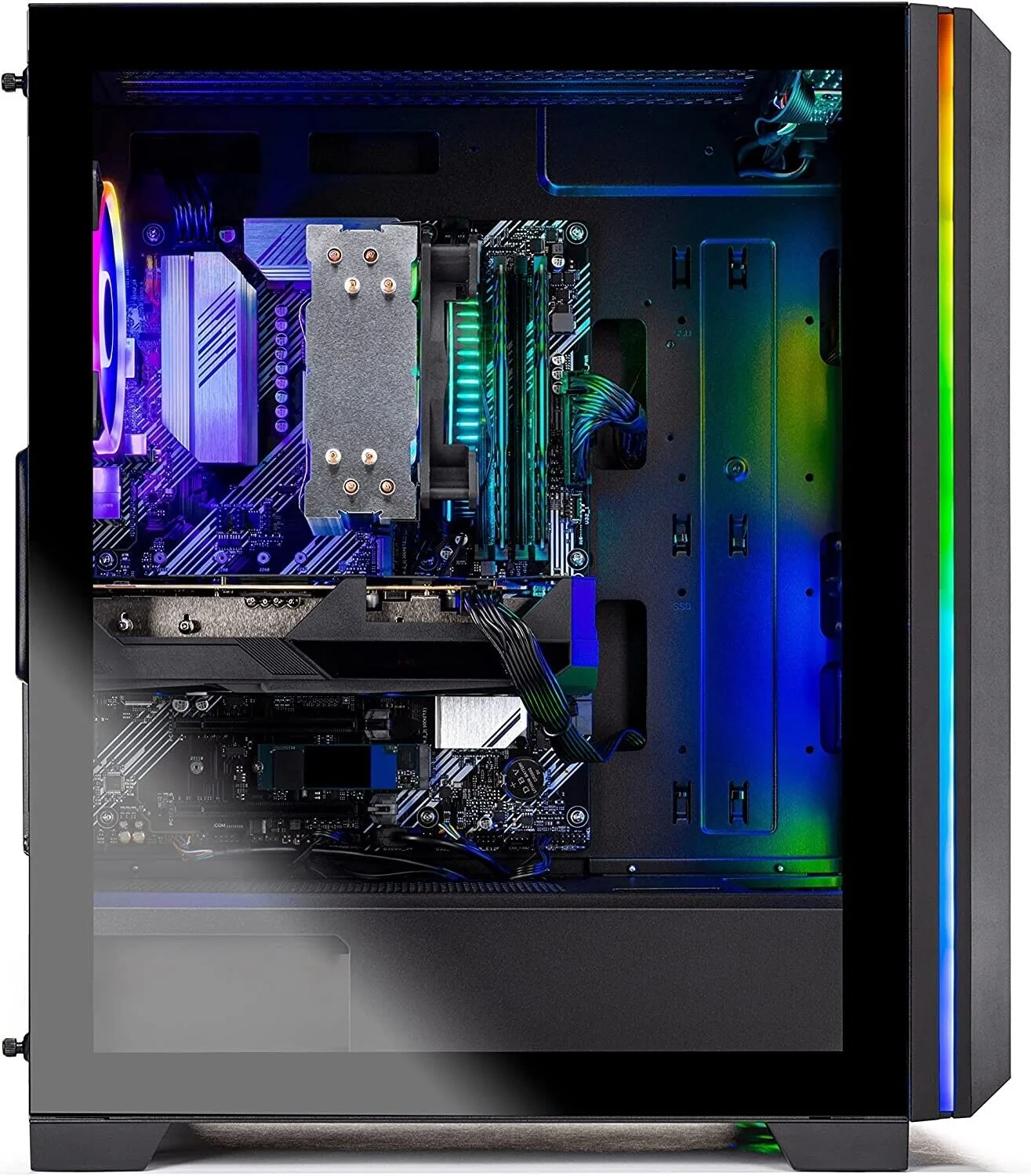 Skytech Chronos Gaming PC Desktop – Intel Core i5 12400F 2.5 GHz, Intel Arc A750, 1TB NVME Gen4 SSD, 16GB DDR4 RAM 3200, 650W Gold PSU, 11AC Wi-Fi