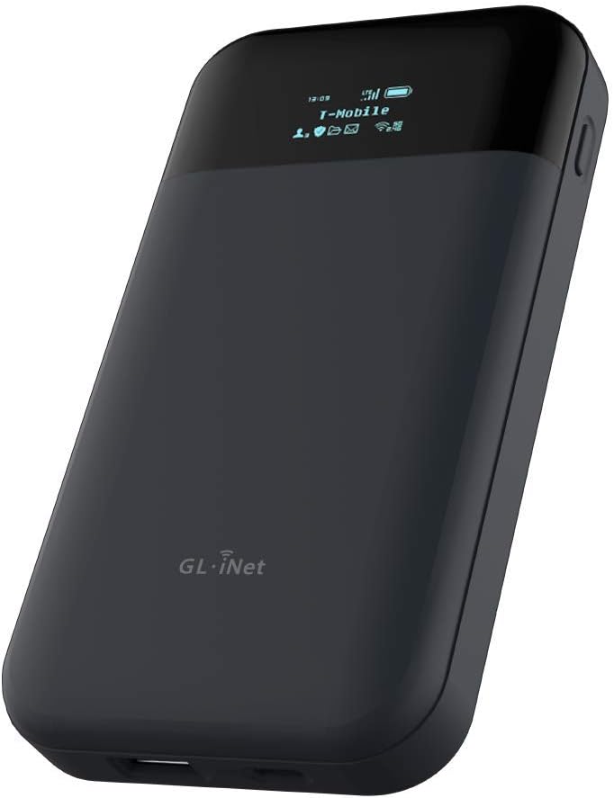 GL.iNet GL-E750 (MUDI) 4G LTE OpenWrt VPN Router, T-Mobile ONLY, 128GB Max MicroSD, 7000mAh Battery, OpenVPN, WireGuard, Tor