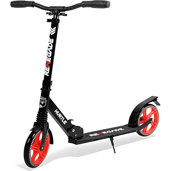 Hurtle Scooter &ndash; Scooter for Teenager &ndash; Kick Scooter &ndash; 2 Wheel Scooter with Adjustable T-Bar Handlebar &ndash