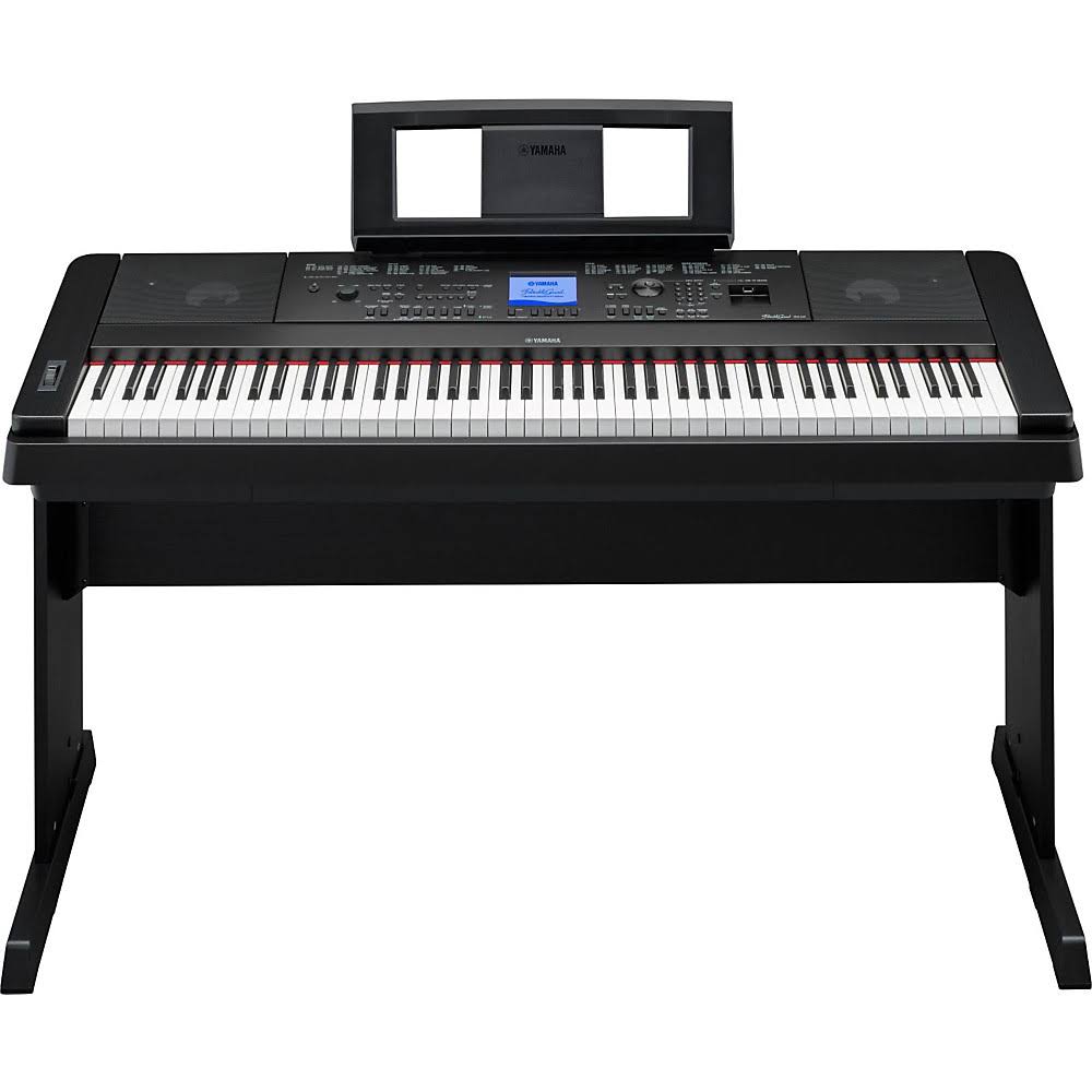Yamaha DGX660 88-Key Portable Grand Piano Black with Bench