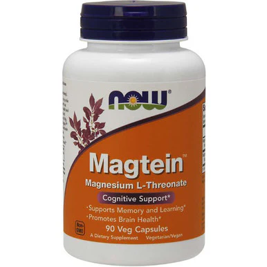 Now Foods Magtein Magnesium L-Threonate 90vc - Kansas Nuitrition - HNZSDS