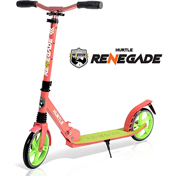 Hurtle Scooter &ndash; Scooter for Teenager &ndash; Kick Scooter &ndash; 2 Wheel Scooter with Adjustable T-Bar Handlebar &ndash