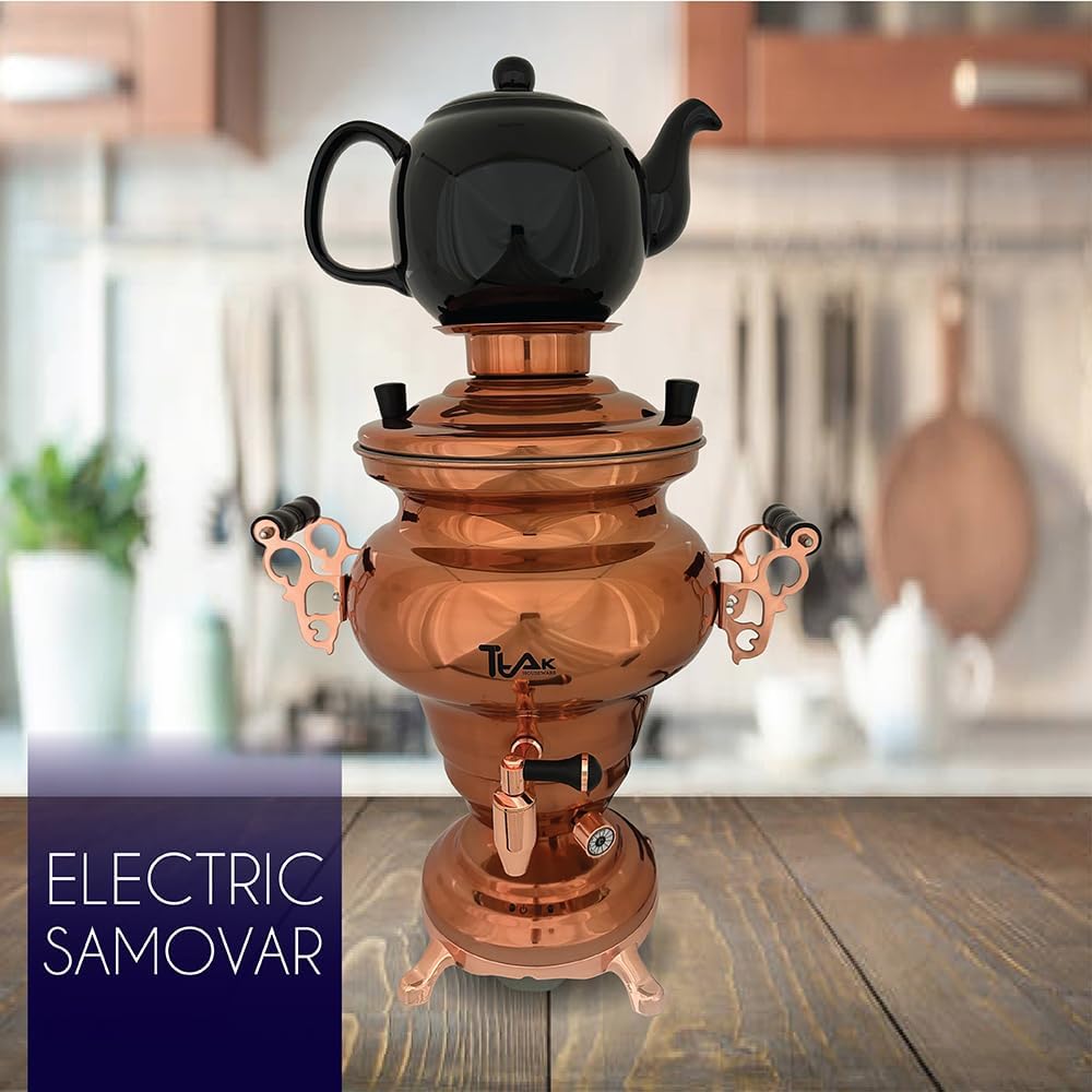 Electric Stainless Steel Copper Design Samovar