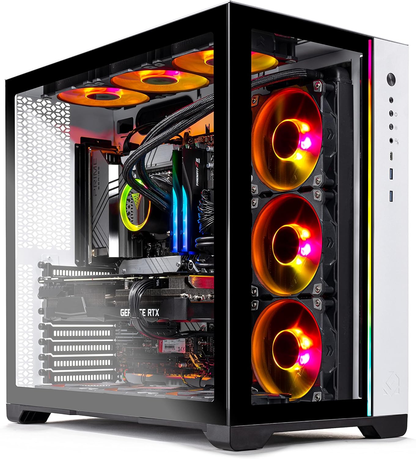 Skytech Gaming Prism II Gaming PC Desktop – Intel Core i9 12900K 3.2 GHz, RTX 3090, 1TB NVME Gen4 SSD, 32G DDR5 RGB, 850W Gold PSU, 360mm AIO