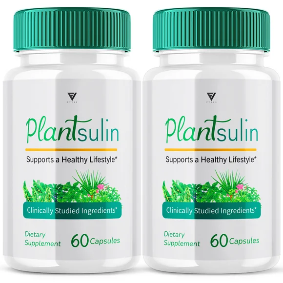 (2 Pack) Plantsulin Capsules Blood and Glycogen Support Health Overall Wellness Maximum Strength Plantsulen Reviews (120 Capsules)