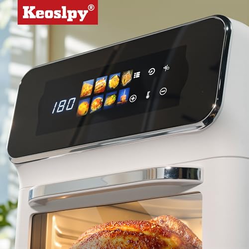Air Fryer Oven, 8Qt Air Fry 8 Presets, Crispy Top, Bake, Grill Steaks, Bread, Bake Pizzas, French Fries, Reheats, Quick Meals, Digital Timer