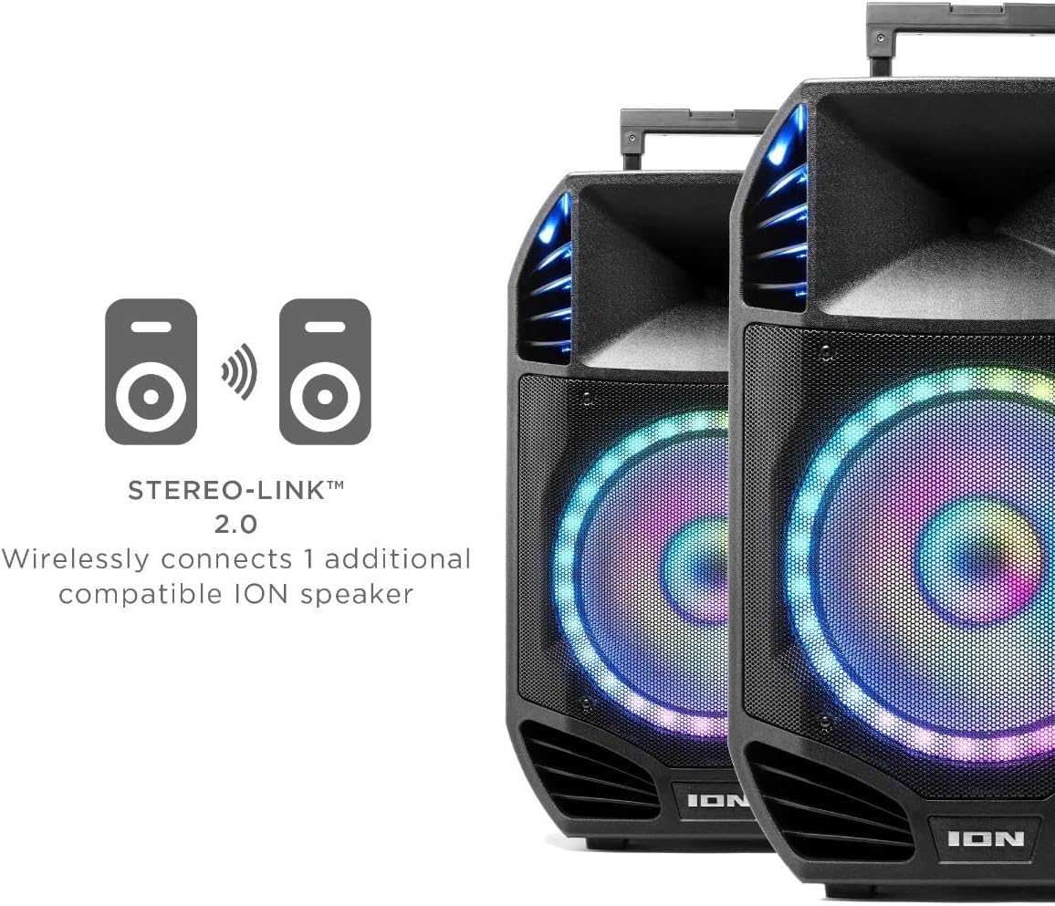 ION Total PA Prime High-Power Bluetooth Speaker System with Acoustic Optimization for Perfect Sound (Renewed)