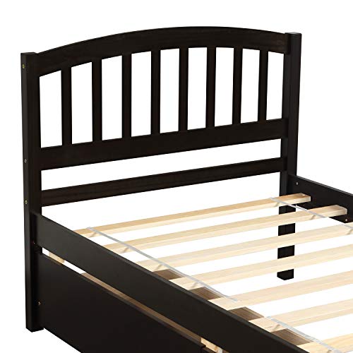 SOFTSEA Full Murphy Bed Wall Beds, Wood White Cabinet Bed 61.5” Foldable Platform Bed with Shelf for Guest Room