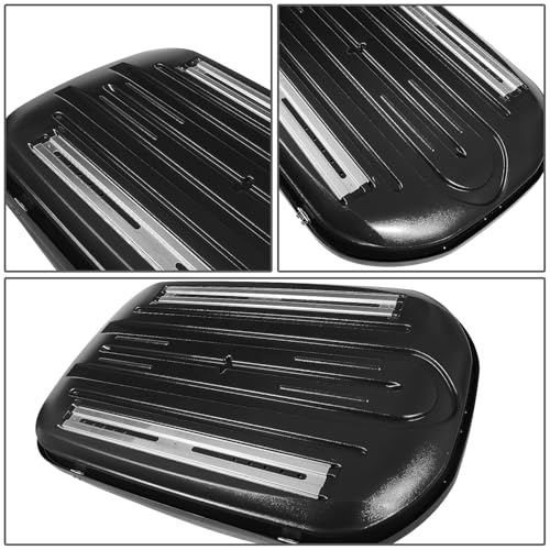 12.7 cu. ft. Rooftop Cargo Carrier ABS Lockable Heavy Duty Hard Shell Waterproof Car Roof Rack Luggage Carrier 55 x 34.5 x 14 Inches Black Textured